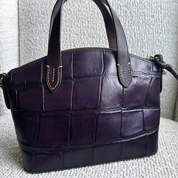 Purple Dooney Croc crossbody purse - Picture 4 of 7